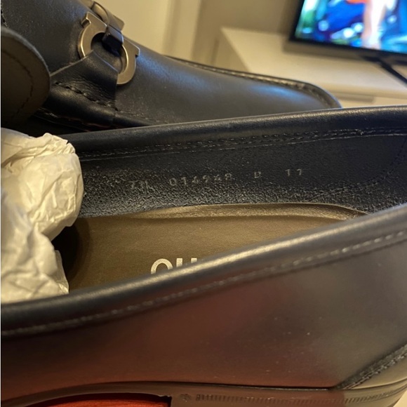 Mens NEW Ferragamo Blue Slides - Picture 2 of 8